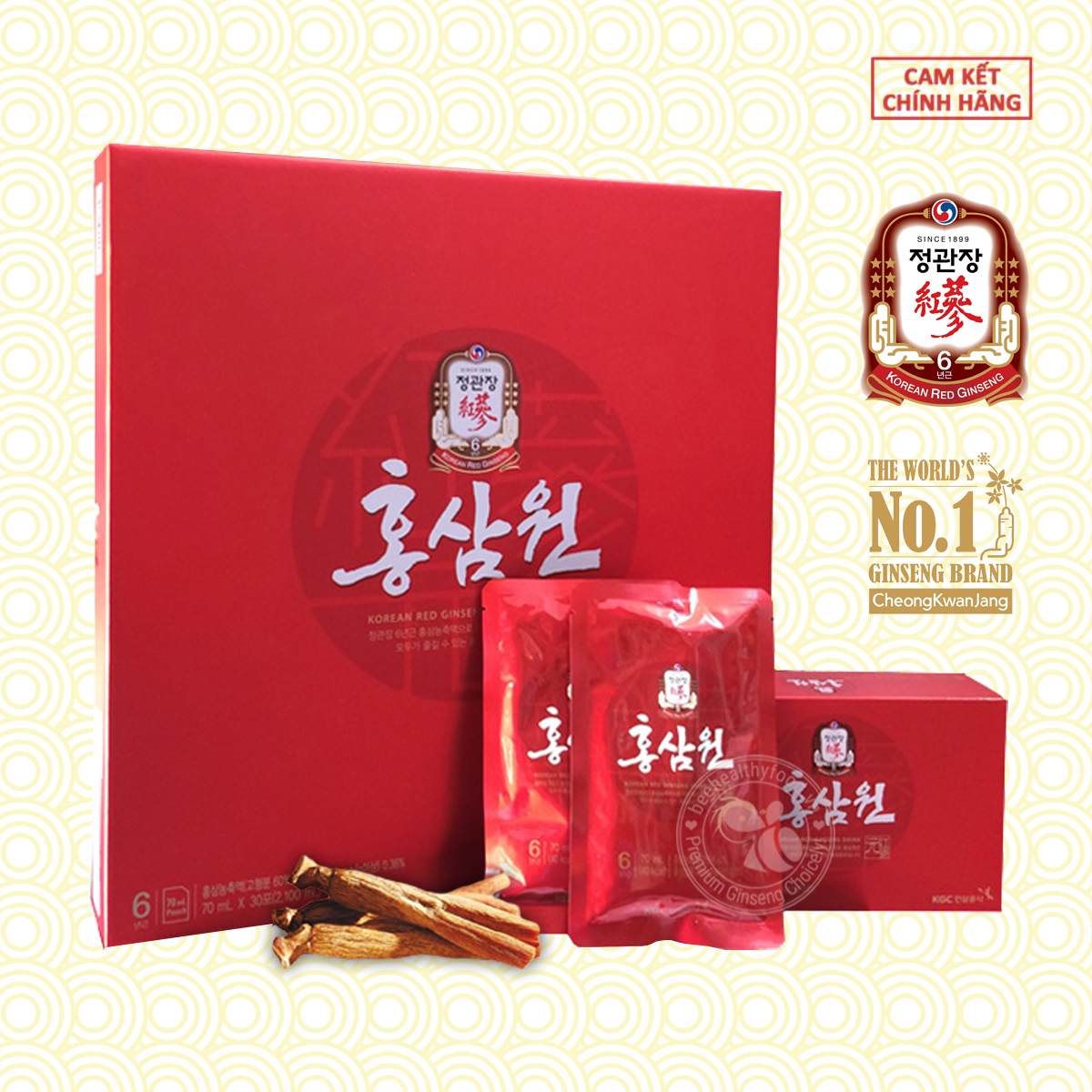 Nước Hồng Sâm Won Chính Phủ Cao Cấp KGC Cheong Kwan Jang Hàn Quốc (30 Gói x 70ml)